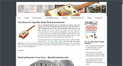 Desktop Screenshot of cigarboxguitarparts.com